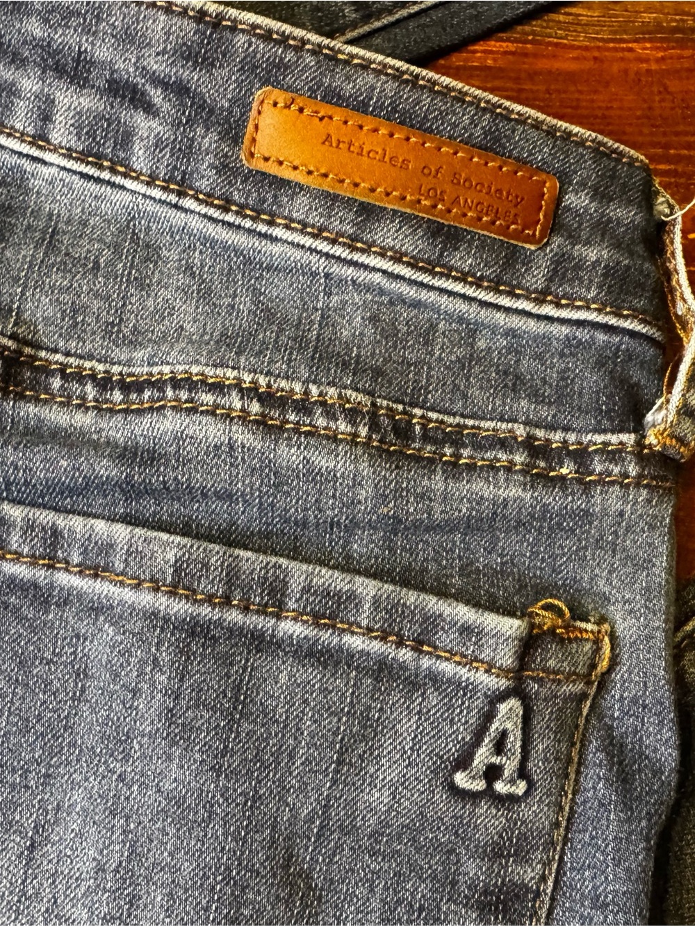 Articles of Society Women's High Waister Skinny Blue Denim Jeans Size 28